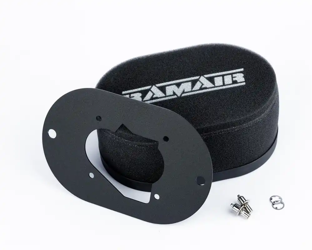 Ramair piankowy filtr powietrza gaźnika z płytą montażową Weber 32 34 DMTL DMTR DATR 40mm RS2V2-239-402 - FMIC Ograniczona ilość