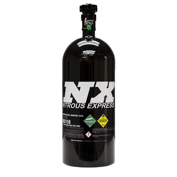 Czarna Butla do nitro Nitrous Express NX 11100B 4.5kg (10Lb) zawór lightning 500 USA-NX-11100B - FMIC Ostatnia szansa