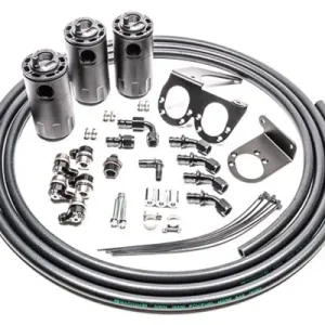 Triple Catch Can Kit for Nissan R35 GT-R Fluid Lock Radium Engineering USA-RAD-20-0566-FL - FMIC Taniej