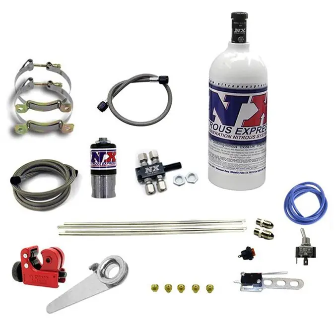 Darmowa dostawa Zestaw Nitro Nitrous Express NX 62000-2.5P suchy motocyklowy 4-cyl butla 2.5Lb USA-NX-62000-2.5P - FMIC