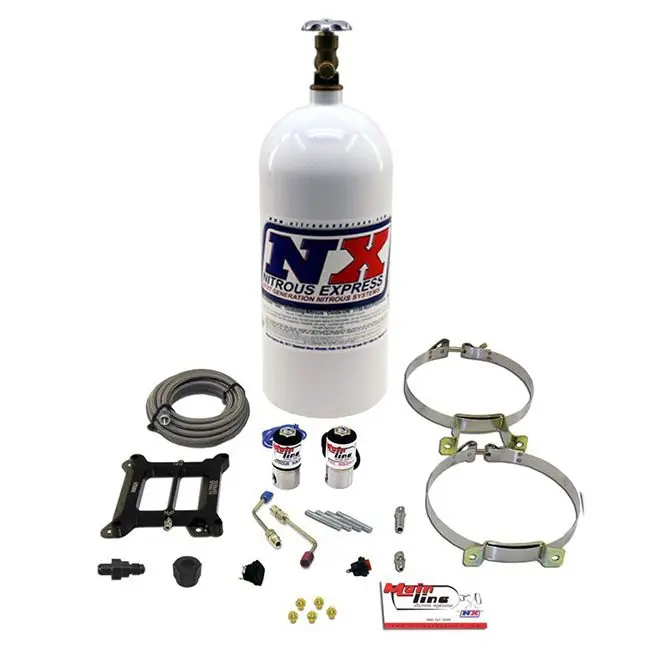 Zestaw mokry nitro Mainline Carb. System With 10Lb Bottle (4.5 kg) Nitrous Express NX-ML1000 USA-NX-ML1000 - FMIC Bezpieczna płatność